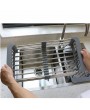 Kitchen Retractable Draining Rack Sink Water Rack Basket Expandable Deep & Large Dish Drying Rack Rustproof Stainless Steel KJTS108