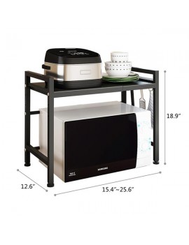 2-Tier Kitchen Counter Shelf Microwave Oven Rack