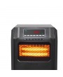 ZOKOP HT1188N 1500W Quartz Tube Heater Digital Style 4 Quartz Tubes Black (Change to Metal Fan)