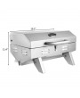 ZOKOP TG-5U Stainless Steel Oven Gas Oven Single Row Square Small Oven