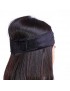 1pc Flexible Velvet Fasten Wig Grip Scarf Hair Band Headband (Black)