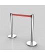 6pcs 32*90CM Red Rope Telescopic Railings Chassis Silver