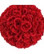 10Pcs 25CM Flower Balls Wedding Decoration Wine Red